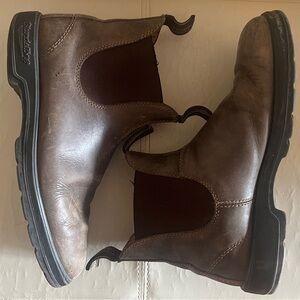 Blundstone Elastic Sided Chelsea Boots Rustic Brown size 7.5